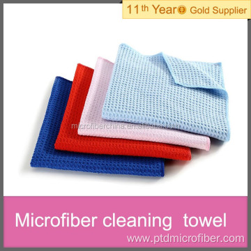 Microfiber waffle window cloth